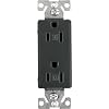 Cooper Wiring Devices 9505TRSG Aspire Tamper Resistant Duplex Receptacle, Silver Granite