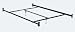 Bolt-On 82" Queen / East King Bed Rails with 2 Leg Center Support, Cross Arms and Adjustable Glides By Hollywood Bed Frame