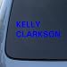 KELLY CLARKSON - American Idol - Vinyl Car Decal Sticker #1855 | Vinyl Color: Blue