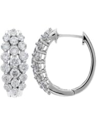 Diamond Earrings in 18kt White Gold
