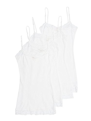 2 or 4 Pack Zenana Women's Lace Trim Tank Tops