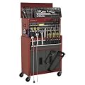 Sealey - Tool Chest Combination 6 Drawer with Ball Bearing Runners - Red/Grey & 128pc Tool Kit - AP2200BBCOMBO