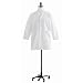 Medline MDT12WHT38E Polyester/Cotton Unisex Staff-Length Lab Coat with Buttons, 39" Length, Size 38, White