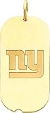 14K Gold NFL New York Giants Logo Dog Tag Charm