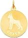 boxer11 - 14K Gold Boxer Disc Charm