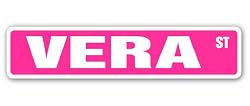 VERA Street Sign name kids childrens room door bedroom girls boys gift