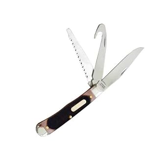 Schrade 69OT Old Timer Premium Trapper Folding Knife with Saw, Gut hook, and Clip Point... by Schrade