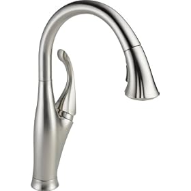 Delta 9192-SS-DST Addison Single Handle Pull-Down Kitchen Faucet, Stainless: Home Improvement