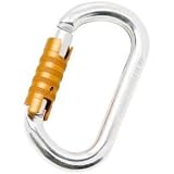 Petzl OK Locking Carabiner Triact-Lock/Polished/Orange, One Size