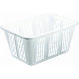 Rubbermaid Laundry Basket, 1.6-Bushel, White