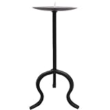 10 H Wrought Iron Pillar Candle Holder by 