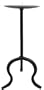 10" H Wrought Iron Pillar Candle Holder