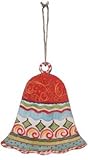 Bell- Whimsical Painted 6 Inch Tin Ornament
