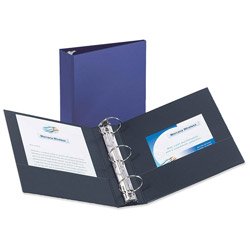 Avery Economy Binder, 3 Inch Round Ring, Blue, 1 Binder (3601)