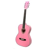 Nevada Pink Heart Acoustic Guitar
