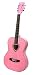 Nevada Pink Heart Acoustic Guitar Outfit - includes bag, strap, strings, plecs and FREE DVD!