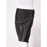 Leather Pencil Skirt Black