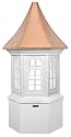 41" Handcrafted "Abbot" Vinyl with Copper Roof Cupola