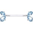 Invisible Bioplast Aqua Gem Teardrop Nipple Shield