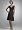 David's Bridal Short Satin Off-the-Shoulder A-Line with Ruching Style 83168, Black, 2