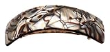 France Luxe Rectangle Volume Barrette - Onyx