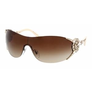 Authentic Bvlgari Sunglasses 6039B PALE GOLD BROWN GRADIENT 27813