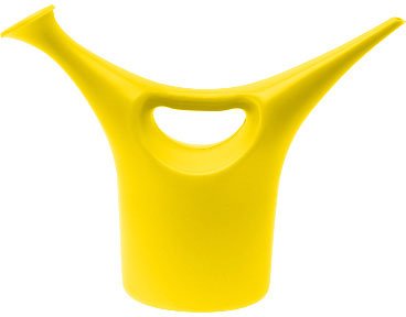Duo Gießkanne mit Sprinkler gelb
