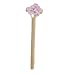 14 Karat Gold Nose Pin Pink Cz