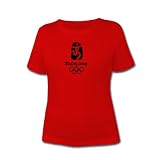 Beijing 2008 Olympics 1C Ladies Ringspun Short-Sleeve Tee Shirt
