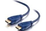 Cables To Go 40480 Velocity High-Speed HDMI Cable (1.6 Feet/.5 Meter, Blue)
