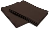 Pinzon 190-Gram Velvet Flannel Standard Pillowcase Pair, Italian Roast