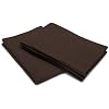 Pinzon Signature 190-Gram Cotton Velvet Flannel Standard Pillowcase, Set of 2, Italian Roast