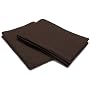 Pinzon 190-Gram Velvet Flannel Standard Pillowcase Pair, Italian Roast