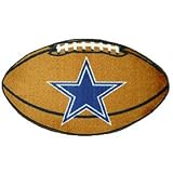 Dallas Cowboys 22"X35" Football Mat Made Of Polyester With A Non-Skid Duragon Latex Backing