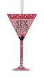 4.25" Fashion Avenue Sex & The City Pink Martini Glass Christmas Ornament