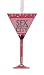 4.25" Fashion Avenue Sex & The City Pink Martini Glass Christmas Ornament