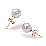 PearlsOnly White 6-7mm AAAA Freshwater Pearl Earring Set
