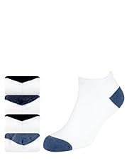 4 Pairs of Freshfeet™ Cotton Rich Piqué Trainer Liner Socks