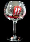 Blazing Boots Design - Hand Painted - Goblet - 12.5 oz.