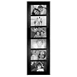 Malden 2012-664 Berkeley 4 by 6 Beveled Wood Edge 6 Opening Collage Frames, Black
