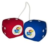 Kansas Jayhawks Fuzzy Dice plush a perfect gift for any sports fan