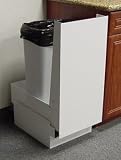 Imperial RC12-SS Stainless Steel RC 12 Recycling Cabinet for 44 Quart Trash Cans with Hood from the