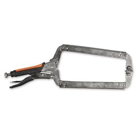 Hobart 770562 Long Locking C-Clamp Pliers with Rubber Grip by Hobart