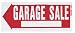 Tools & Hardware : GARAGE SALE Sign with Pointi