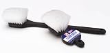 Laitner Brush Company 8 Black Handle Scrub Brush w/ Stiff White Bristles
