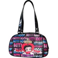 Betty Boop Signature Product Women's Betty Boop Queen Bowler Bag BP45 Top Zip Handbag Betty Boop Signature Product Women's Betty Boop Queen Bowler Bag BP45 Top Zip Handbag