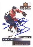 Yannick Tremblay, Atlanta Thrashers, 2000 Upper Deck MVP Stanley Cup Edition Autographed Card