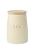 T&G Scimitar Tea Jar in Cream Ceramic with Natural Hevea Wood Lid