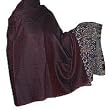 Wool Shawl Paisley Pattern Embroidered Outerwear 80 x 40 inches