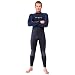 NeoSport Wetsuits Men's Premium Neoprene 5mm Full Suit,Blue Trim,XX-Large